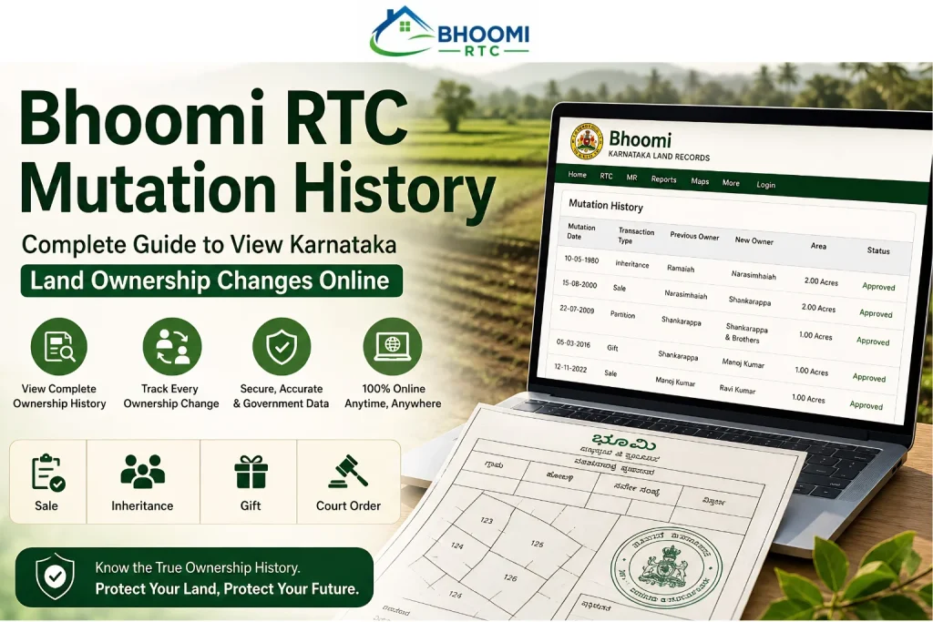 Bhoomi RTC Mutation History
